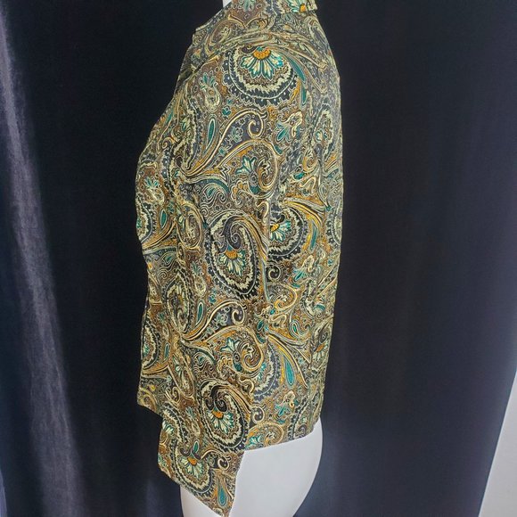 Vintage Brownstone Studios Petites Beautiful Paisley Embroidered Jacket SZ. SP - Picture 8 of 12
